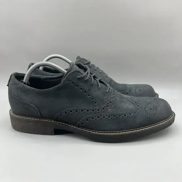 Ecco Shoes Ecco Kenton Wingtip Brogue Shoes Men Size Blue